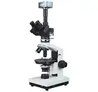 Radical Polarizing Microscope Full Quarter Quartz Plates Bertrand Lens & 5Mp Cam