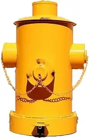 Metal Trash Can Creative Fire Hydrant Type Outdoor Barrel with Removable Inner Barrel Suitable for Indoor and Outdoor