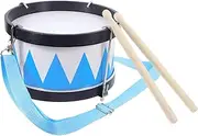 FUNNETOYU 1 Set Snare Drum Instrument Drums Drum Tambourine for Percussion Small Music Mini Western Drum Education Blue Metal