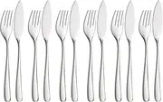 WMF Vision Fish Cutlery Set 12 Pieces Fish Set for 6 People Fish Fork Fish Knife Cromargan Protect Matt Scratch Resistant Dishwasher Safe