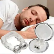 4ea. Anti Snoring Silicone Nose Clip Sleep Device Magnetic helpsleep Apnea