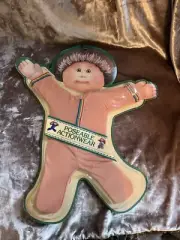 Vintage Cabbage Patch Kids Doll Clothes Poseable Actionwear Peach Rainbow Stripe