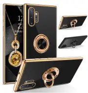 For Samsung Galaxy Note 10 Plus/Note 10+ Shockproof Ring Stand Rugged Case Cover