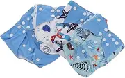 LABRIMP Baby Diaper Pants Washable Training Pants 1 Absorbent Pad Breathable Soft for Baby Bottom