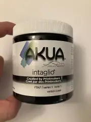 Akua Intaglio Ink, 8 oz, Carbon Black