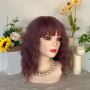 Female Mannequin Head with Shoulder Wig Stand PVC Model Display Manikin Head for