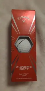 Callaway Chrome Soft Golf Balls SoftFast Core. White 3ct