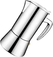 Ciieeo Stainless Steel Pot Espresso Maker Portable Stovetop Maker for Induction Cooker 304 Steel Easy to Use and Clean