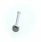 Piercing Nose Real White Gold 750 Zirconia Nose Stud Gold White Quality Unisex