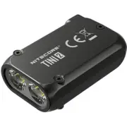 Nitecore TINI2 500 LUMEN USB-C Rechargeable Keychain Flashlight Black [TINI2]