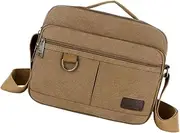 [Generic] Casual Canvas Messenger Bag for Men Adjustable Crossbody Design Lightweight Shoulder Handbag Stylish and Durable for Everyday Use