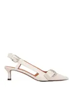 Maje Women's Pointed Toe Double Buckle Slingback Pumps
