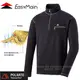 【EasyMain 衣力美】男新款 POLARTEC Thermal Pro 輕暖排汗條紋衫.保暖透氣半開襟立領衫.輕量快乾刷毛休閒衫/蓄熱.彈性.舒適/S1465 鐵灰