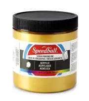 Speedball Acrylic Screen Printing Ink 8-Ounce Gold