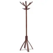 Alba PMCAFE 21.67w x 21.67d x 69.33h Cafe Wood Coat Stand - Espresso Brown New