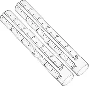 2pcs Rain Gauge Glass Replacement Tube for Yard Garden Outdoor Rain Measure Gauge Accessories for Monitoring Rainfall in Your Backyard or Farm