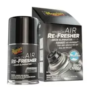 Meguiars G181302 Whole Car Air Re-Fresher Odor Eliminator, Black Chrome, 2 oz