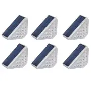 6Pack Solar Step Lights for Outside , Outdoor Deck Steps Lights, Triangle3036