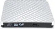 Suesacy PC Laptop External USB 3.0 DVD RW CD Writer Portable Optical Drive Burner Reader Player Tray Portable Drive Burner