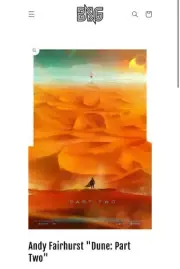 Dune 2 Poster Andy Fairhurst Limited 100 Not Mondo Greg Ruth Kurtz Stehrenberger