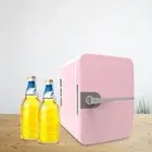 Mini Fridge Single Door Portable Drinks Fridge for Vehicle Livingroom Dorm