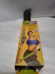GoFit Unisex 18" Massage Bar Black Green Sports Running Gym Lightweight