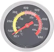 Gatuida 1pc Stainless Steel Thermometer Meat Thermometers Oven Temperature Gauge Barbecue Thermometer Temperature Probe Oven Temperature Meter BBQ Thermometer for Grill Black