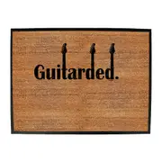 Guitarded - Funny Novelty Doormat Man Cave Floor mat