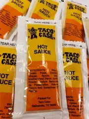 Lot of 22 TACO CASA Single serve HOT SAUCE packets packs