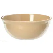Thunder Group NS315T 1 Dozen 15oz Tan Melamine Nappie Oatmeal Bowls