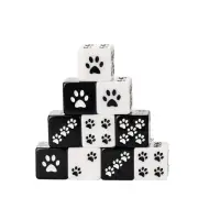 HDdais 10 Piece 16mm D6 Dice Set Cat's Paw Six Sides Standard Dice 6 Sided Di...