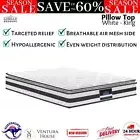 Giselle Mattress King Bed Medium Firm Normay Series Pillow Top Topper Cover New