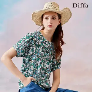 【Diffa】綠葉涼感上衣-女