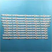 LED Backlight Strip 10 lamp for 42LN5204 42LN5200 6916L-1402A 6916L-1403A 6916L-1404A 6916L-1405A 42" V13 c.-DMS LC420DUE 42LN5300 (Color : 1 Set)