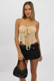 Beige Boob Tube Top Lace - Size 16XL, Women's Bandeau