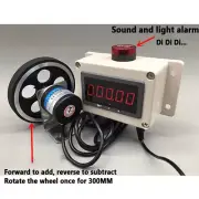 Wheel Counter Meter 100PPR Encoder Rotary Digital Electronic Roll Length Measure