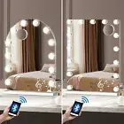 Oikiture Hollywood Makeup Mirrors Bluetooth 61x43cm Vanity Wall Mirror