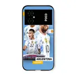 XIAOMI 2024 年足球歐洲杯阿根廷歐洲杯手機殼適用於小米 POCOM3 M4 M5 小米 POCOM45G M4