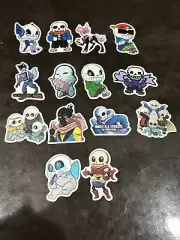 Undertale Stickers Pack Vinyl Laptop Helmet Phone Luggage Decal 14 Pc