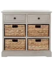 Safavieh Herman Storage Unit with Wicker Baskets