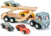Tender Leaf Toys TL8346 Car Transporter Truck and Car Set