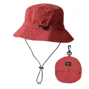 Bucket Hat for Men Women Sun Protection Rain Hats Waterproof One Size Brick Red