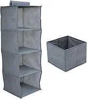 Multi-Layer Storage Bag Hanging Closet Organizer Washable Reusable Storage Wardrobe Great for Home for Friends