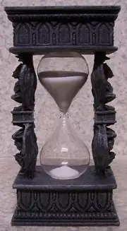 Hourglass Sand Timer Celtic Weave Gargoyles NEW 5 minute boiled egg