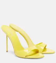[Paris Texas] Paris Texas Lidia patent leather mules AU 7 yellow
