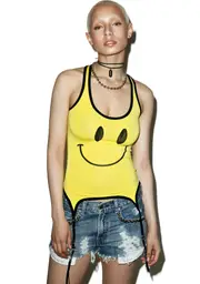 [O Mighty] Smiley Garter Tank