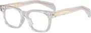 moomoobird Anti Blue Light Glasses Fashion Glasses Women Men TR90 Square Frame Trendy Eyewear, transparent, L