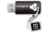 32GB Integral Crypto Drive FIPS 140-2 Encrypted USB3.0 Flash Drive 256-bit