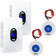 Wireless Caregiver Pager Alert System SOS Call Button for Patient Elderly Person