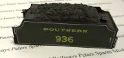 Hornby X3145/1 Schools Tender Body 936 Olive Green (Poor Paint / Marked)